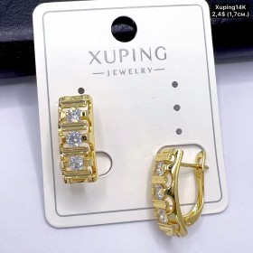 Сережки Xuping14К 10739 ( 1.7 см.)